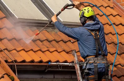 Démoussage et hydrofuge de toiture à Pecqueuse
